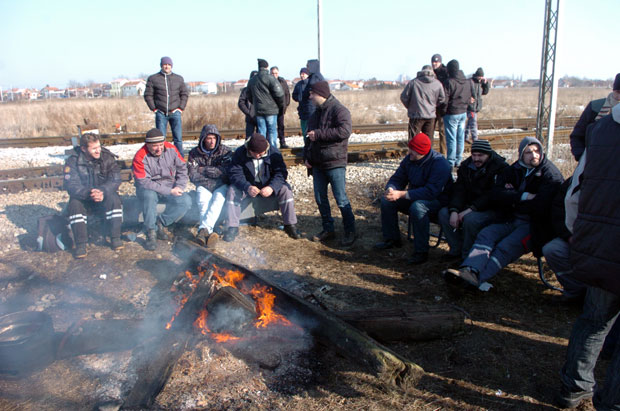 БГ воз заустављен због штрајка